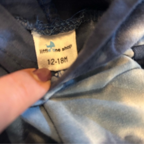 Kids Navy Tie-Dye Hoodie and Jogger Set - Picture 2 of 4